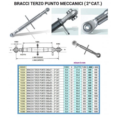 BRACCIO TERZO PUNTO 410x27 - 2^ CAT.